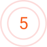 Circle Number 5 Icon